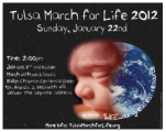 Tulsa March for Life 2012 poster